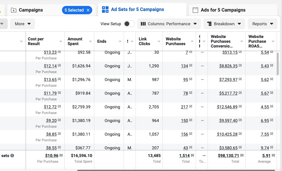 $100k Sale with 5.91 ROAS